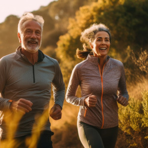 Active couple enjoying healthy lifestyle
